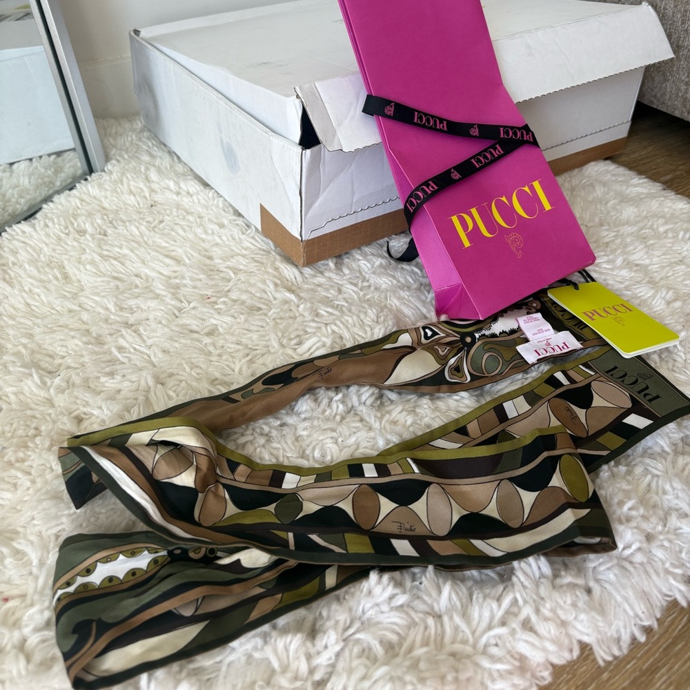Emilio Pucci Multicolor Silk Scarf